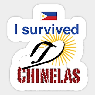 I survived Chinelas Philippines Sticker